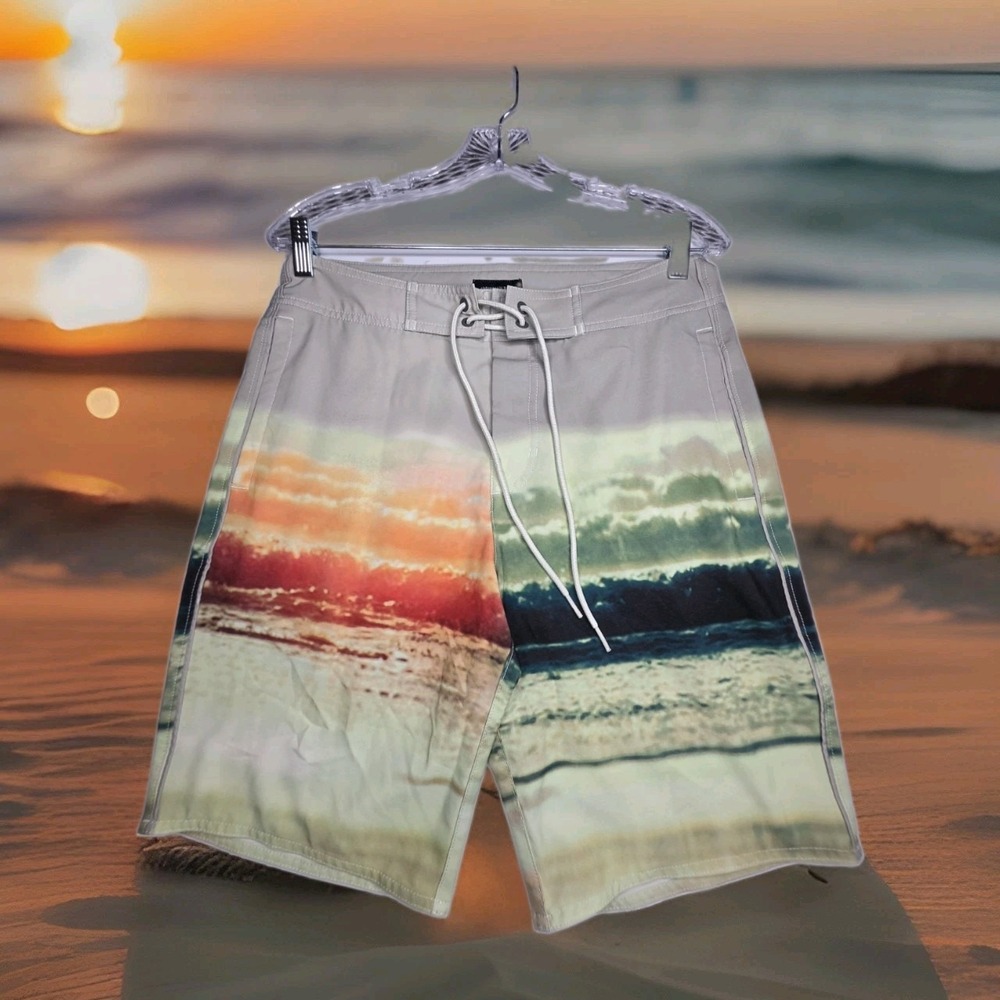 American Eagle Board Shorts/Swimsuit Multicolor SZ: SMALL EUC